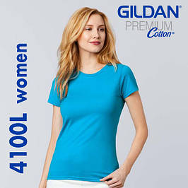Жіночі футболки Premium Cotton 185. GILDAN. Розміри від S до 2XL. 5 кольорів.