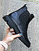 Жіночі демісезонні осінні шкіряні черевики, черевики челсі жіночі осінні чоботи, фото 6