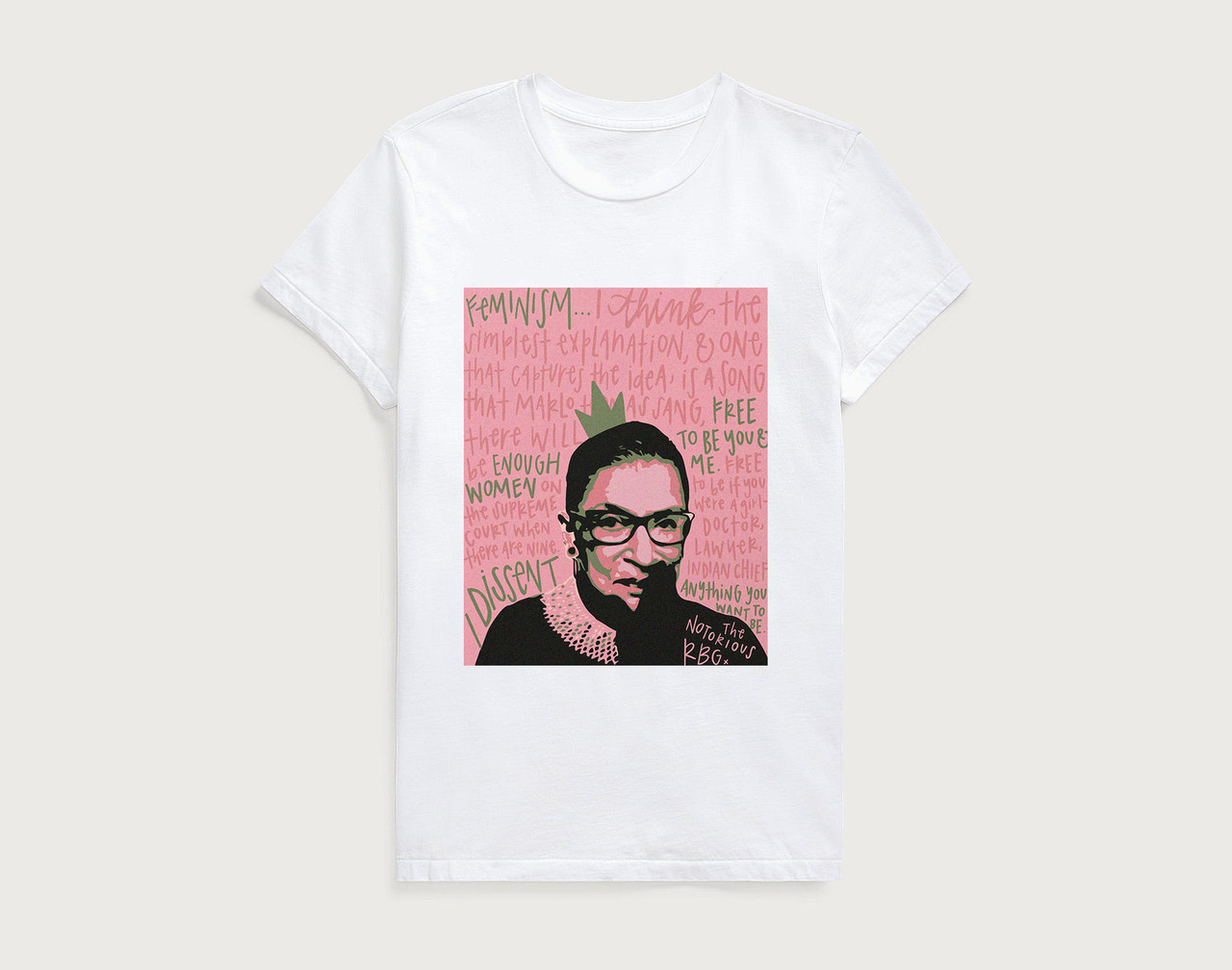 Футболка жіноча з веселим принтом RBG_PINK