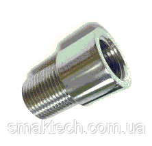 Перехідник для пивного крана 1/2" Н - 1/2 В нержавіючий, фото 1