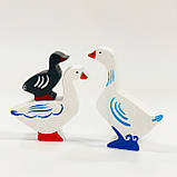 Сім'я гусей мама, тато, дитинча, фото 2