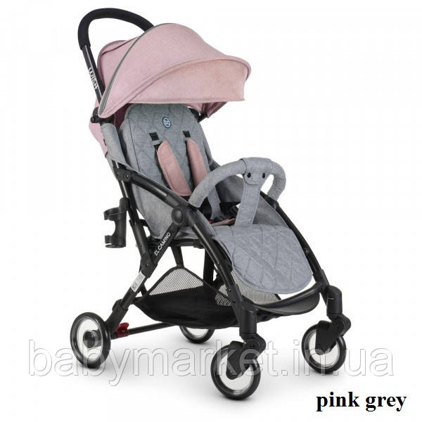 Коляска El Camino Wish ME 1058 (pink grey)