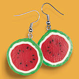 Сережки з полімерної глини, фото 6