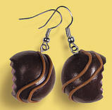 Сережки з полімерної глини, фото 10