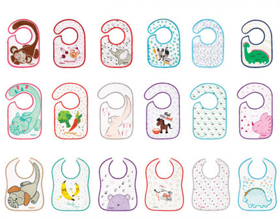 Махрові слюнявчики на кнопці