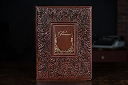 Шкіряна папка до підпису "Лавр", ручна робота