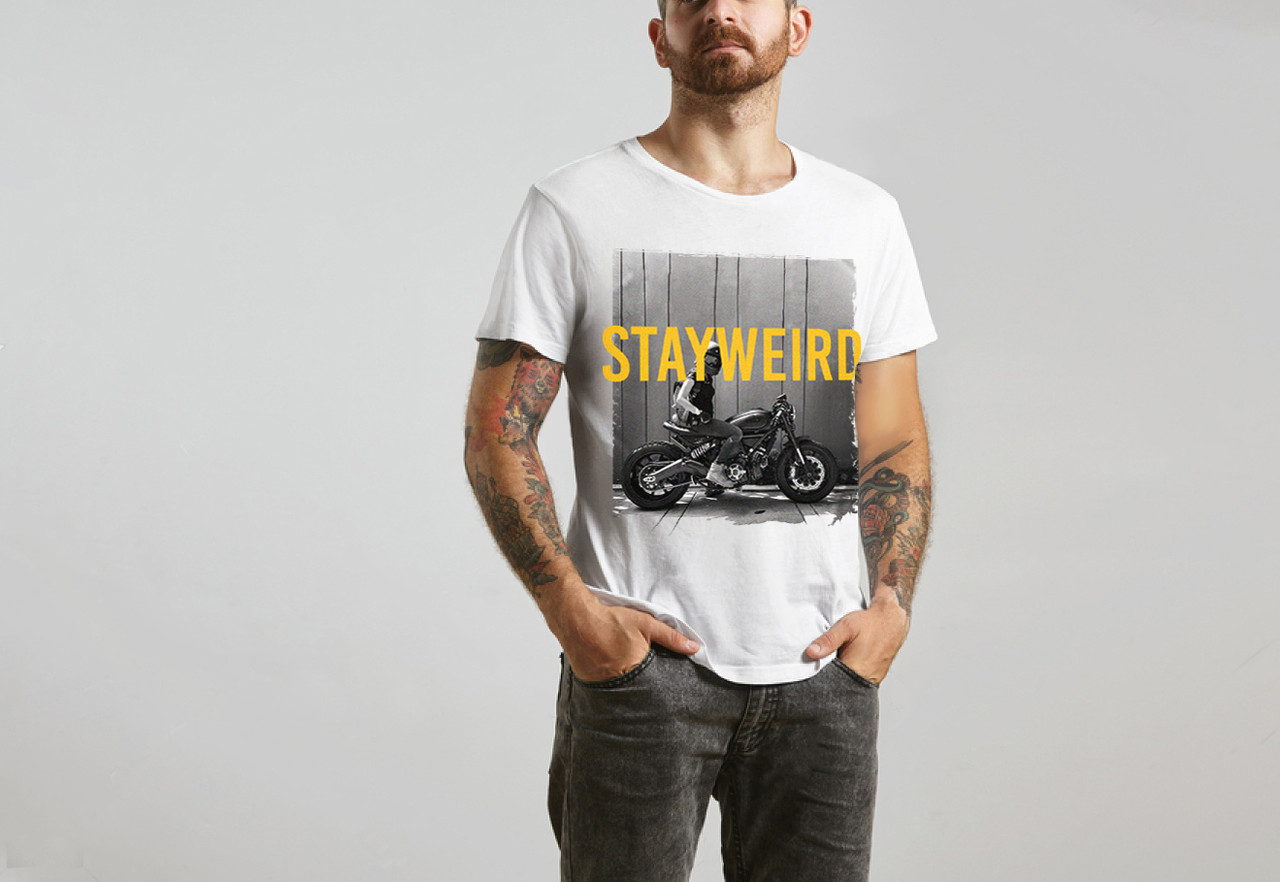 Футболка чоловіча з принтом SW_moto, фото 1
