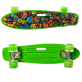 Скейт Пенні борд MS 0749-6 Best Board, дошка 55 см, PU колеса, світяться колеса, 4 кольори, в кульку