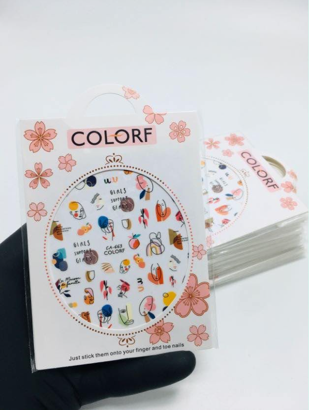 Наклейки 3D COLORF 663