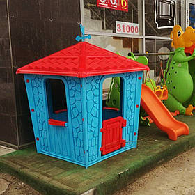 Дитячий ігровий будиночок Pilsan Stone 06-437 Червоний | Пластиковий будиночок для дітей