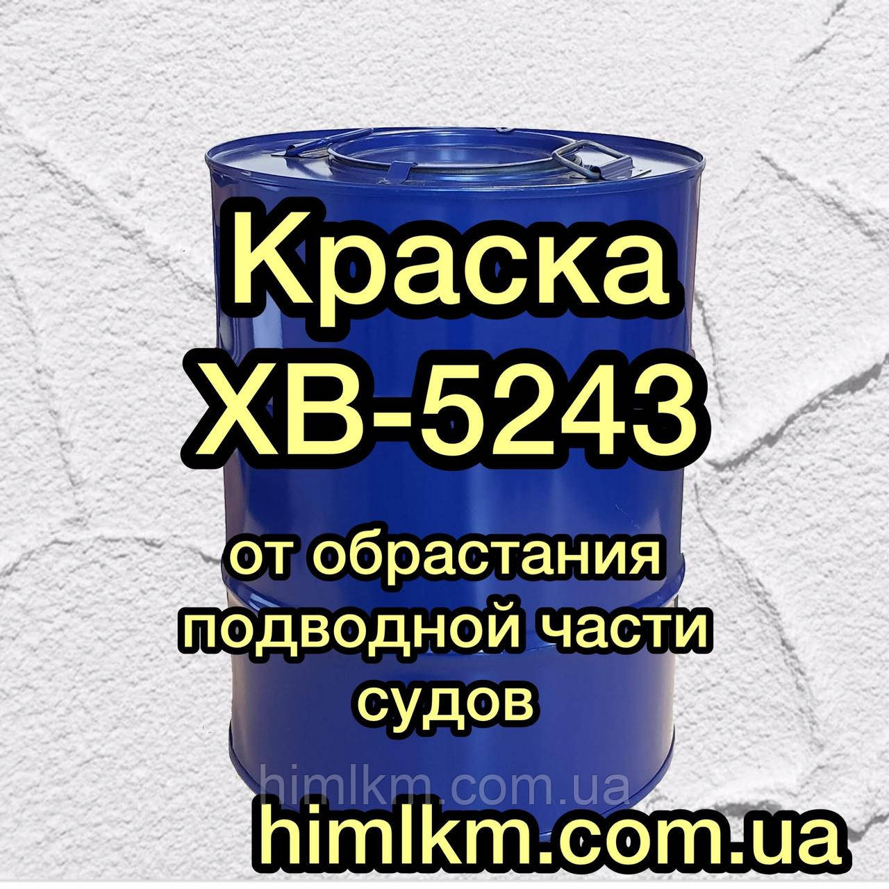 Фарба ХВ-5243 необлягаюча для захисту від обростання й корозії підводної частини судом, 50 кг