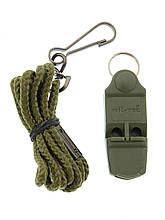 Свисток на шийному шнурку без кульки MIL-TEC Olive, 16328100