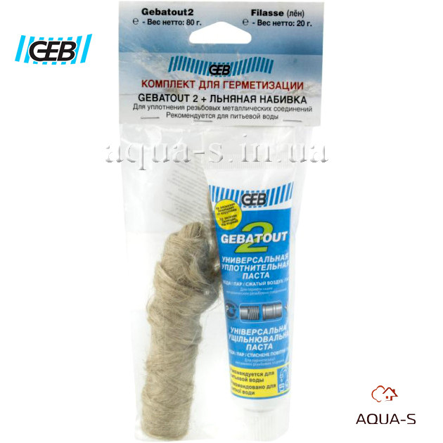 Комплект для паковання GEB Gebatout 2 (паста + екстратонкий льон) 50 г (Франція), фото 1