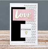 Листівка вітальна Я люблю тебе кожен день ручної роботи подарунок на день закоханих, фото 4