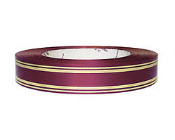 Флористична стрічка червоно-коричнева (2см х 50ярдов)