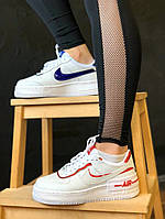 Жіночі кросівки білі з рожевим Nike Air Force 1 Shadow. Кроси для дівчат Найк Аір Форс Шедоу, фото 5