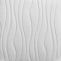 3д панель Белые волны декоративные самоклеющиеся 3d панели декор стен на потолок текстура 700x700x7 мм (166)