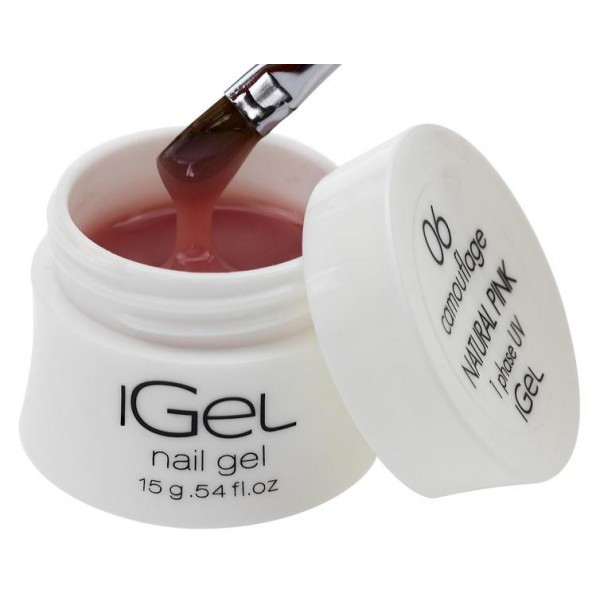 Самовирівнювальний Гель для нігтів iGel Natural Pink No06 15 гр