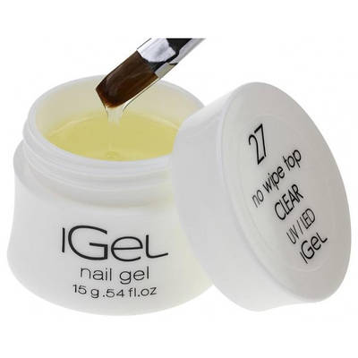 Топ гель iGel No Wipe Top Gel Clear №27 15 гр