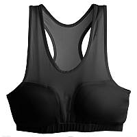 Защита груди женская с сетчатыми вставками черная MA-6240