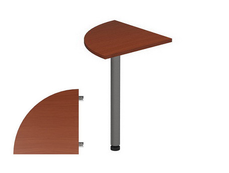 Приставний елемент до столів Атрибут A1.56.55 ніжка метал стільниця ДСП 55х55 см (MConcept-ТМ)