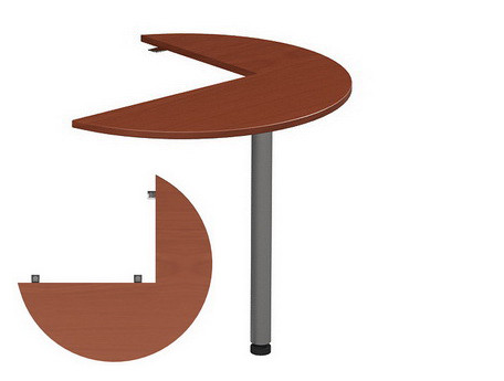 Приставний елемент до столів Атрибут A1.56.10 ніжка метал стільниця ДСП кругла D100 см (MConcept-ТМ)