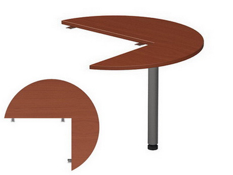 Приставний елемент до столів Атрибут A1.16.10 ніжка метал стільниця ДСП кругла D100 см (MConcept-ТМ)