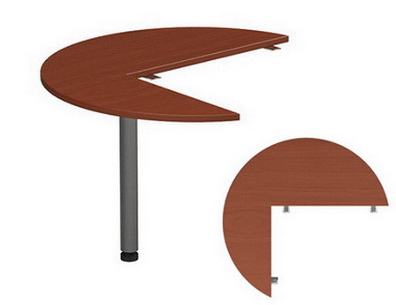 Приставний елемент до столів Атрибут A1.26.10 ніжка метал стільниця ДСП кругла D100 см (MConcept-ТМ)