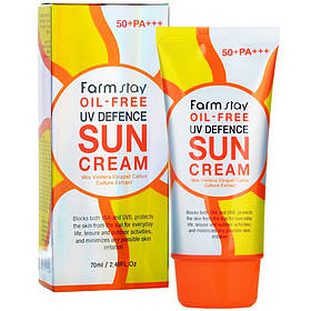 Сонцезахисний знежирений крем Farmstay Oil-Free Uv Defence Sun Cream SPF50+PA +++ 70 мл (8809297386741)