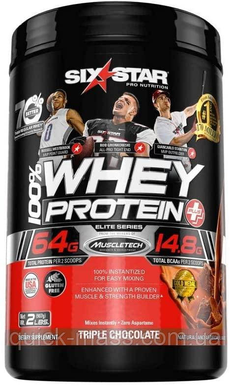 Протеїн ізолят сироватковий Six Star Pro Nutrition, 100% Whey Protein Plus, елітна серія 908g