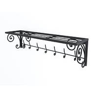 Вішалка настінна Грінвіч метал чорний оксамит (TeneroTM)