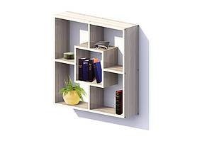 Полиця No4 ДСП дуб сонома світлий 600*110*600 мм (Luxe StudioTM)