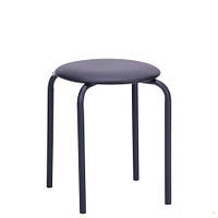 Табурет кухонний Софі каркас чорний шкірозамінник чорний (AMF-ТМ)