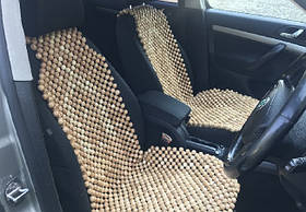 Масажер-Накидка Дерев'яна на Автомобільне Сидіння (Пара) – Масажний комплект для комфорту в дорозі