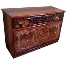 Комод Кармен Нова ДСП Піно горіх, Піно горіх лак художній друк (Світ Меблів TM)