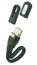 Кабель для зарядки телефона/ смартфона Baseus USB - Type-C 5 А 22 см Темно-зелений (CATFH-06B), фото 3