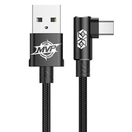 Кабель для зарядки телефона/ смартфона Baseus USB - Type-C 2 A 1 м Чорний (CATMVP-A01), фото 1