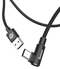 Кабель для зарядки телефона/ смартфона Baseus USB - Type-C 2 A 1 м Чорний (CATMVP-A01), фото 4