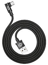 Кабель для зарядки телефона/ смартфона Baseus USB - Type-C 2 A 1 м Чорний (CATMVP-A01), фото 6