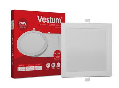Світильник світлодіодний вбудований Vestum 24 W 6000 K 1440 Лм (1-VS-5206)