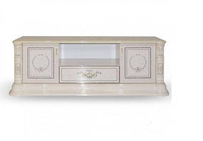Тумба ТВ у вітальню Вівальді корпус і фасад ДСП Піно лак художній друк (Світ Меблів TM)
