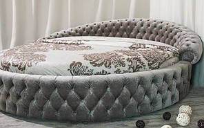 Кругле дизайнерське ліжко під замовлення Елегія-42 (Мебель-Плюс TM)