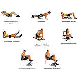 Підлоговий тренажер для преса домашній Six Pack Care 6в1 фітнес тренажери для ніг для всього тіла, фото 4