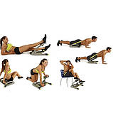 Підлоговий тренажер для преса домашній Six Pack Care 6в1 фітнес тренажери для ніг для всього тіла, фото 8