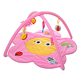 Килимок для немовляти 668-57-61, 2 дуги, підвіски, 2 види, музика, на батарейках в коробці, фото 3