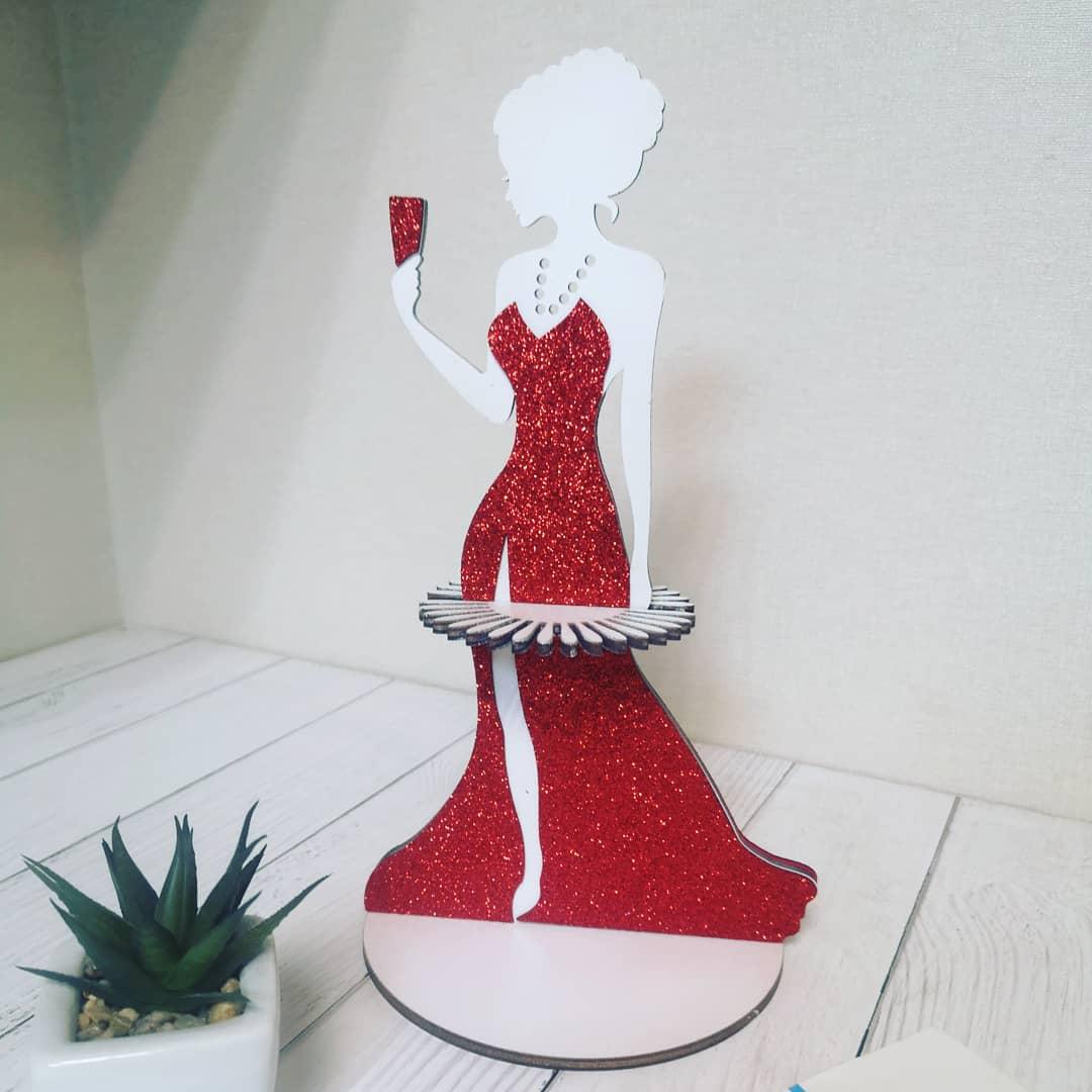 Підставка для серветок "Lady in red" світла
