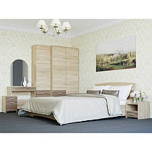 Комплект спальні з ламінованої ДСП Бриз Комплект 2 Еверест Дуб Сонома + Трюфель