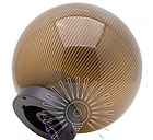 Вуличний світильник парковий куля діаметр 150мм, база E27 чайний призматичний, фото 2