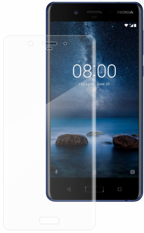 Гідрогелева захисна плівка на Nokia 8 на весь екран прозора