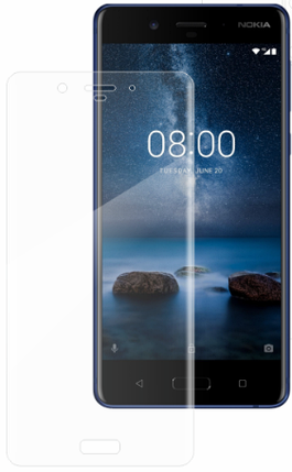 Гідрогелева захисна плівка на Nokia 8 на весь екран прозора, фото 2